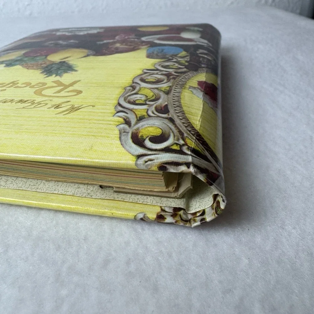 Vintage My Favorite Recipes Binder Book Unused Spiral Bound Tabs Fruit‎ MCM